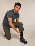 Men’s Merino Lifestyle Ultralight Crew Socks Camp Essentials Black/Alloy - 1
