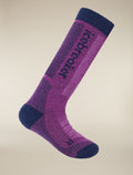 Kids’ Merino Ski+ Medium Over The Calf Socks Passion/royal navy - 2