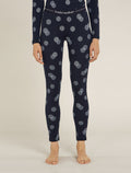 Women’s Merino 260 Vertex Thermal Leggings Falling Flakes Midnight Navy/Snow - 1