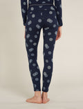 Women’s Merino 260 Vertex Thermal Leggings Falling Flakes Midnight Navy/Snow - 2