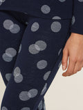 Women’s Merino 260 Vertex Thermal Leggings Falling Flakes Midnight Navy/Snow - 5