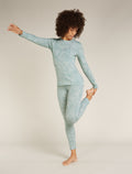Women’s Merino 260 Vertex Thermal Leggings Frozen Forms Moss/Snow - 3