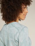 Women’s Merino 260 Vertex Long Sleeve Crew Thermal Top Frozen Forms Moss/Snow - 6