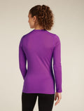 Women’s Merino 200 Oasis Long Sleeve Crew Mountain Pulse Thermal Top Passion - 2