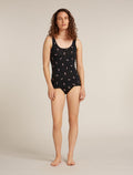 Women’s Merino 150 Siren Hipkini Snow Day Black/Acid Pink - 3