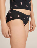 Women’s Merino 150 Siren Hipkini Snow Day Black/Acid Pink - 4