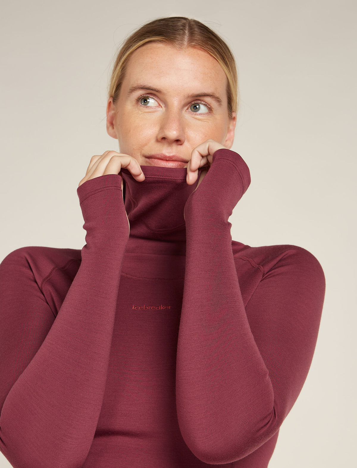 Women’s 300 MerinoFine™ Polar Long Sleeve Roll Neck Thermal Top Port - 5