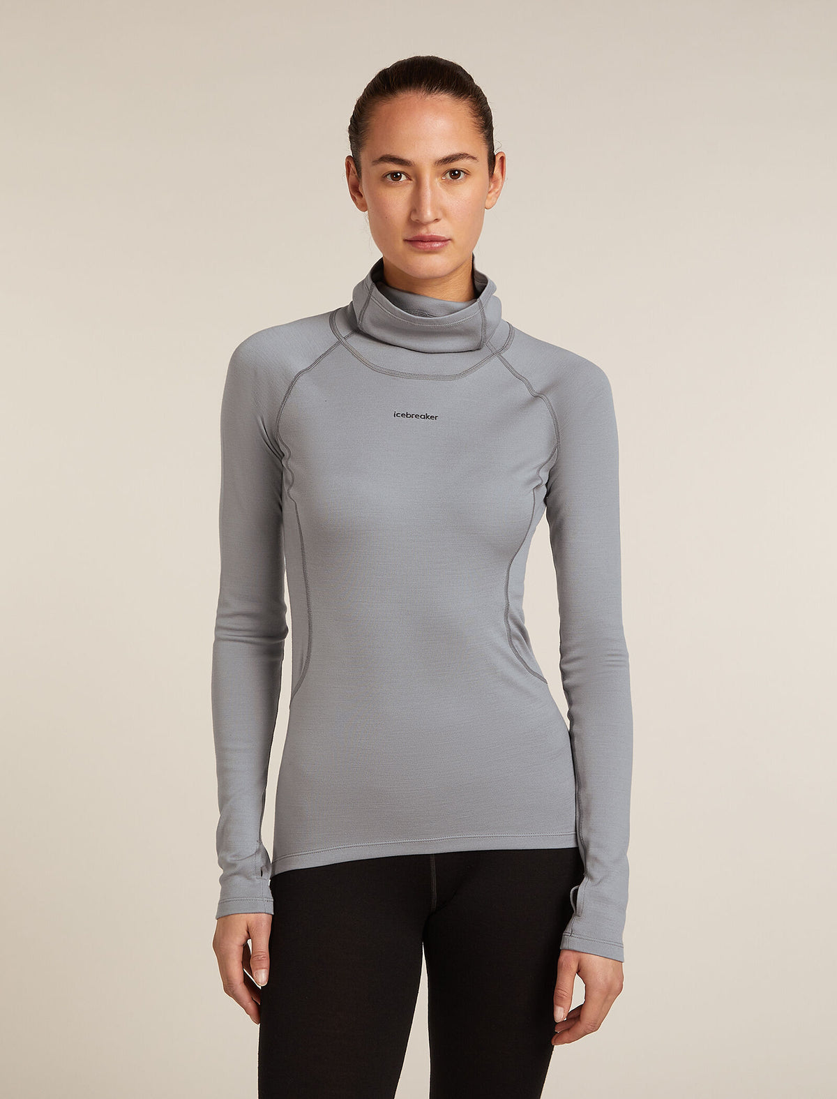 Women’s 300 MerinoFine™ Polar Long Sleeve Roll Neck Thermal Top Alloy - 1