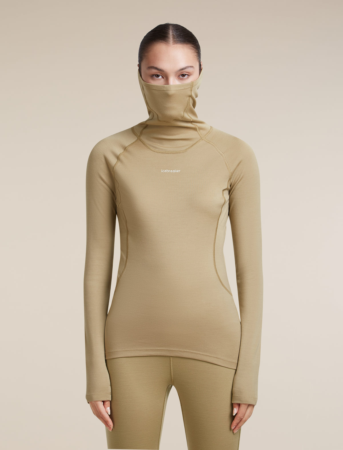 Women's 300 MerinoFine™  Polar Long Sleeve Roll Neck Cumin - 11