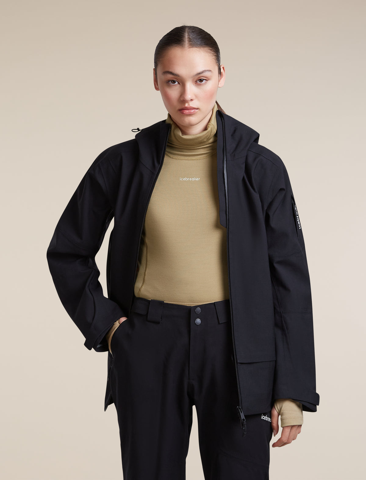 Women's 300 MerinoFine™  Polar Long Sleeve Roll Neck Cumin - 5