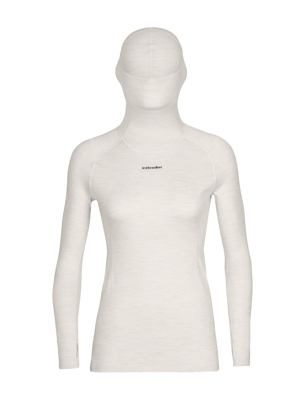Women’s 300 MerinoFine™ Polar Long Sleeve Roll Neck Thermal Top Ecru Heather - 1