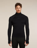 Men’s 300 MerinoFine™ Polar Long Sleeve Roll Neck Thermal Top Black - 1
