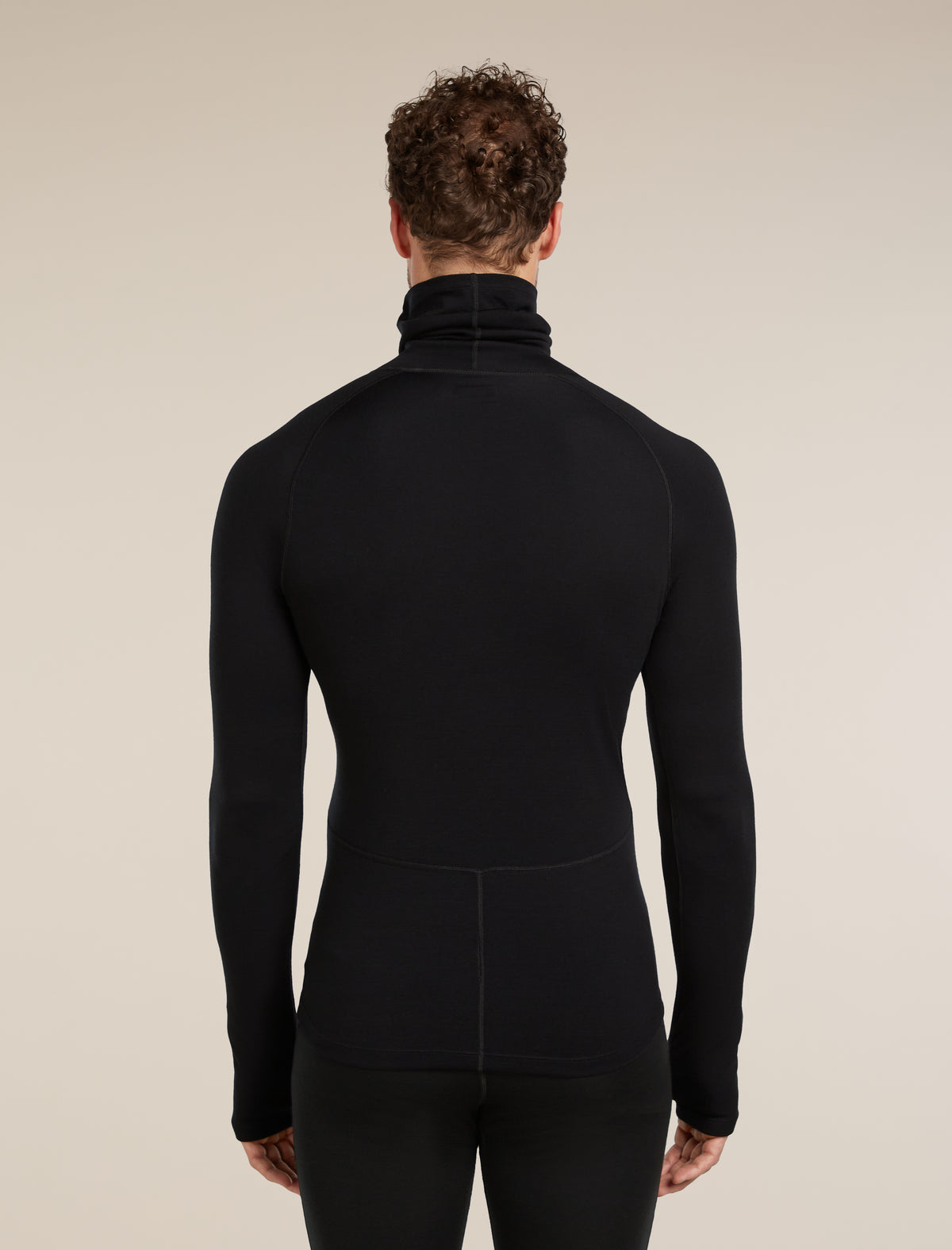 Men’s 300 MerinoFine™ Polar Long Sleeve Roll Neck Thermal Top Black - 2