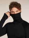 Men’s 300 MerinoFine™ Polar Long Sleeve Roll Neck Thermal Top Black - 5