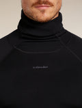 Men’s 300 MerinoFine™ Polar Long Sleeve Roll Neck Thermal Top Black - 6
