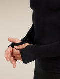 Men’s 300 MerinoFine™ Polar Long Sleeve Roll Neck Thermal Top Black - 7