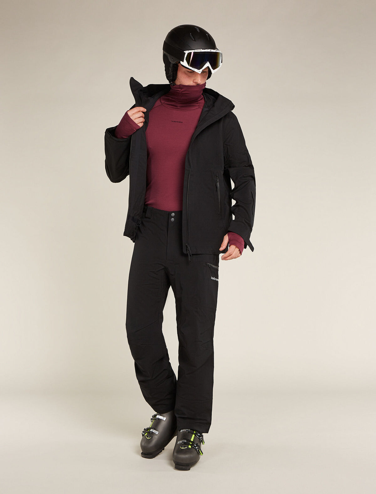 Men’s 300 MerinoFine™ Polar Long Sleeve Roll Neck Thermal Top Port - 4