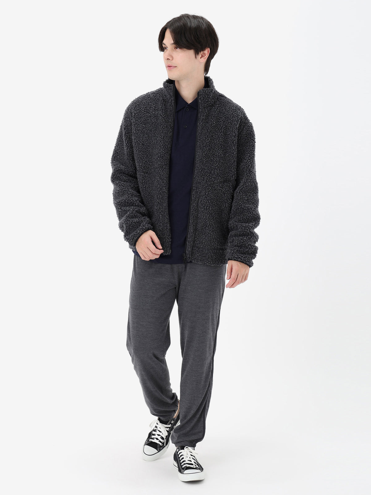 Unisex Merino 200 Sport Pants Jet Heather - 2