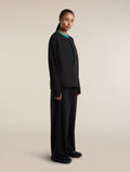 Unisex Merino Mountain Sport Cardigan Black - 8