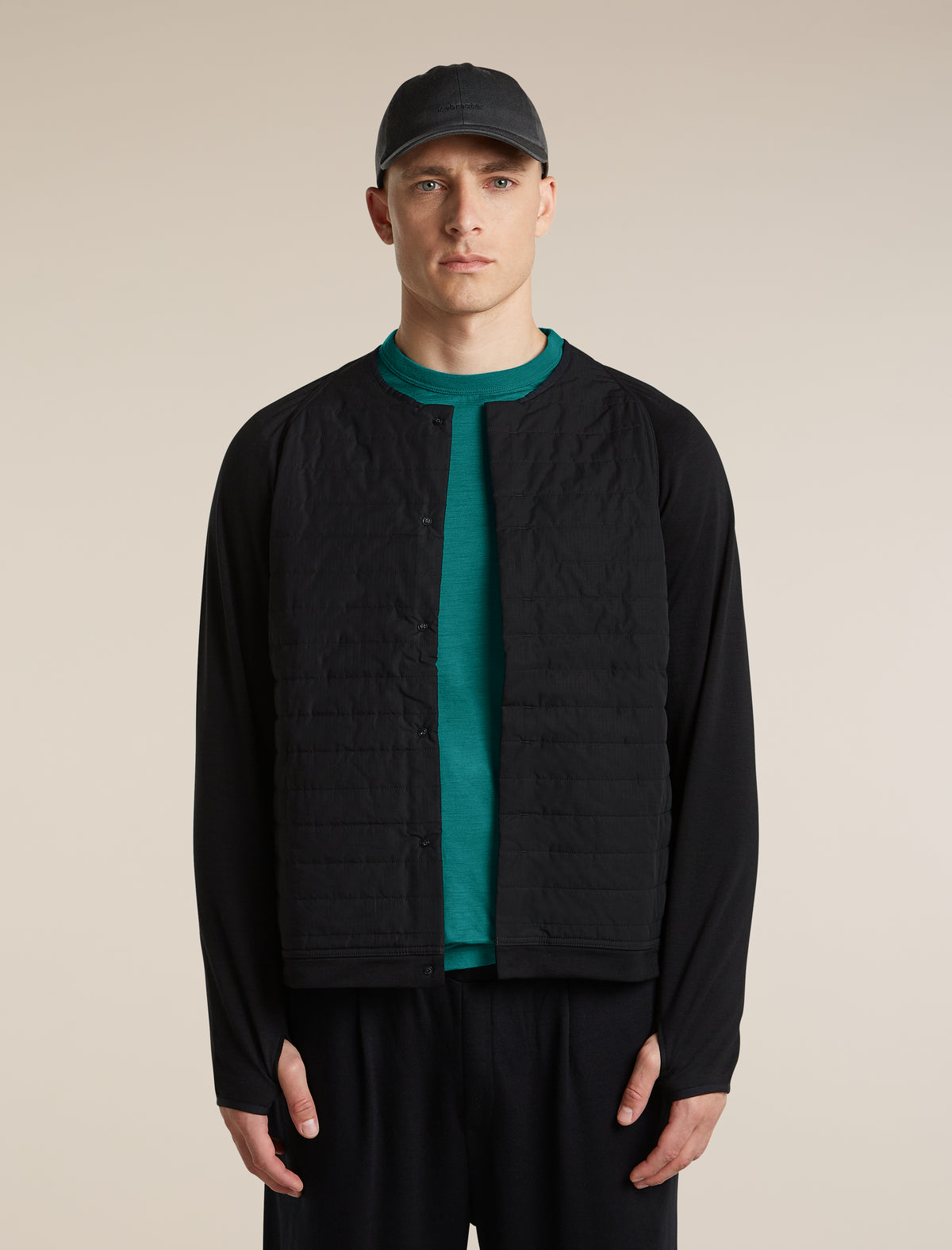 Unisex Merino Mountain Sport Cardigan Black - 9