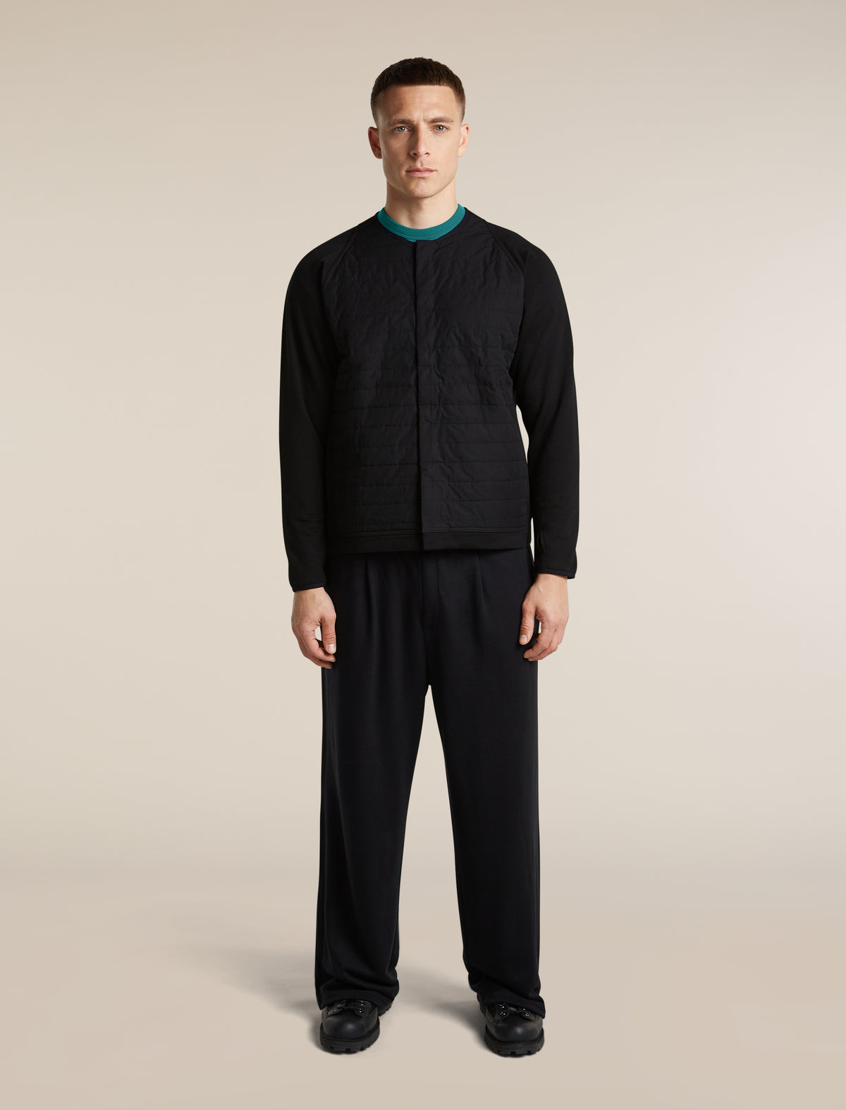 Unisex Merino Mountain Sport Cardigan Black - 5