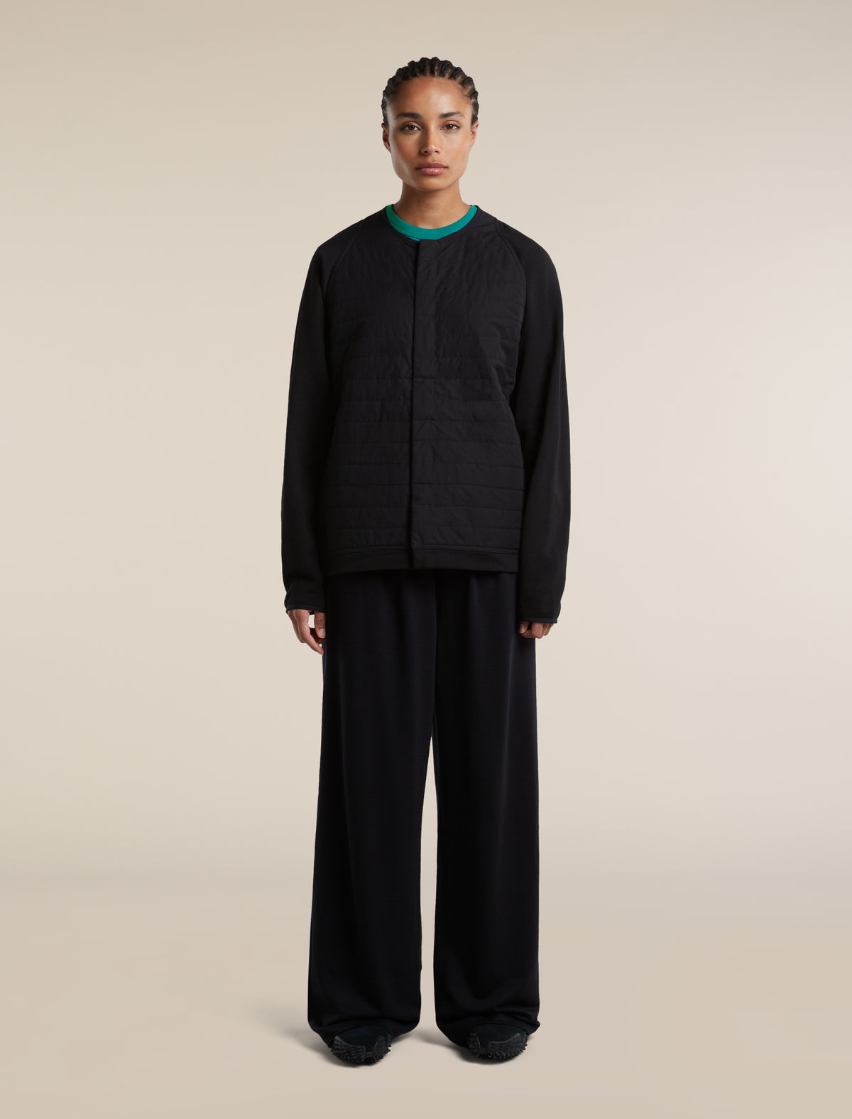 Unisex Merino Mountain Sport Cardigan Black - 6