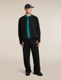 Unisex Merino Mountain Sport Cardigan Black - 7