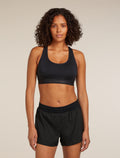 Women’s Merino Blend 125 ZoneKnit™ Racerback Bra Black - 1