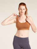 Women’s Merino Blend 125 ZoneKnit™ Racerback Bra Dusty clay/carob - 6