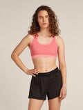 Women’s Merino Blend 125 ZoneKnit™ Racerback Bra Acid pink - 1