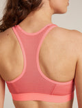 Women’s Merino Blend 125 ZoneKnit™ Racerback Bra Acid pink - 4