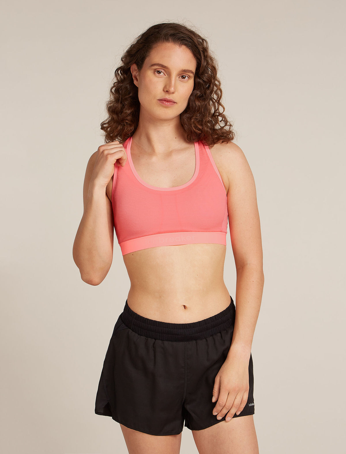 Women’s Merino Blend 125 ZoneKnit™ Racerback Bra Acid pink - 6