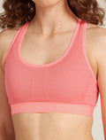 Women’s Merino Blend 125 ZoneKnit™ Racerback Bra Acid pink - 7