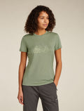Women’s Merino 150 Tech Lite III T-Shirt Van Camp Oil/Black/Silver - 1