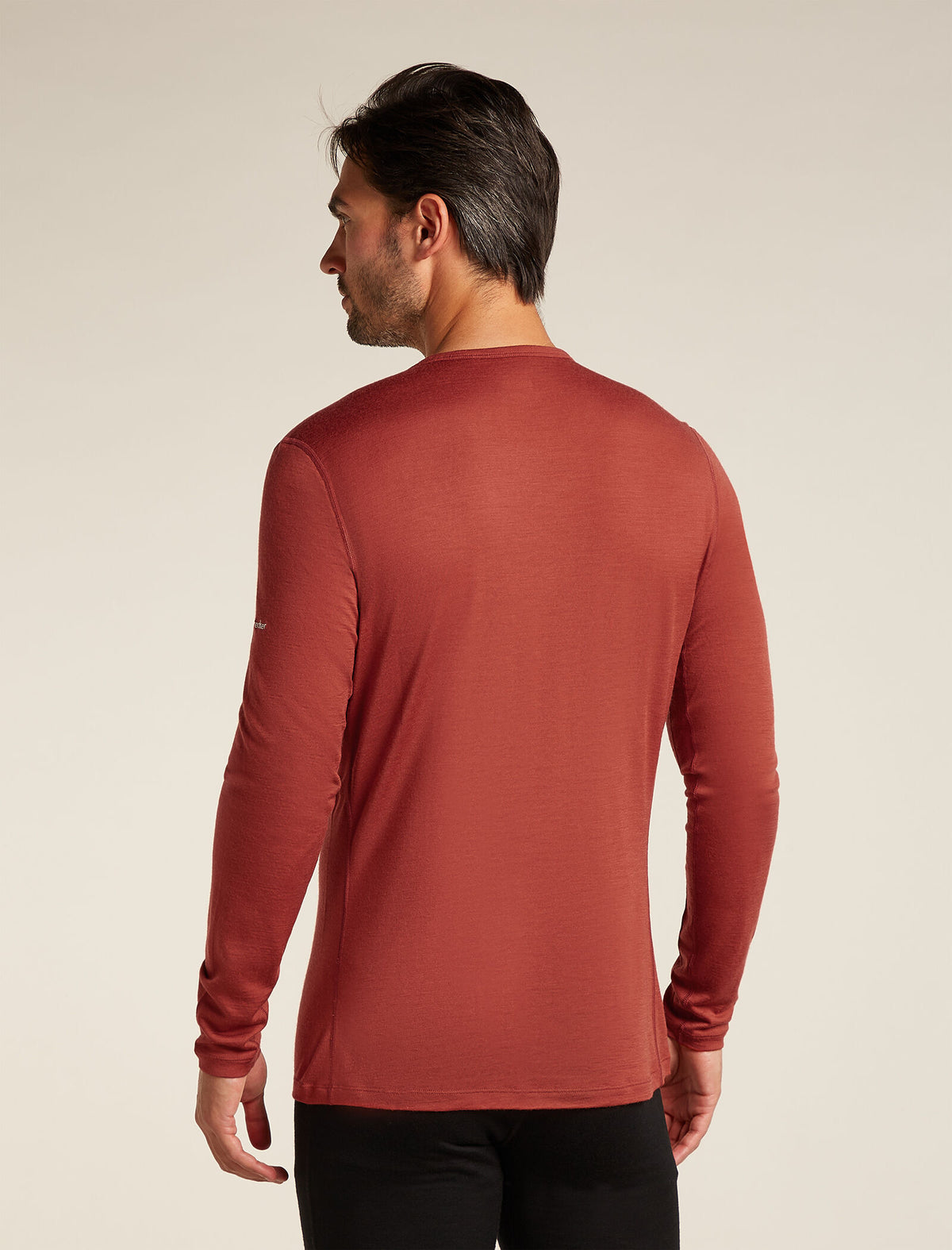 Merino 200 Oasis Long Sleeve Crew Thermal Top Snow Wave Jasper - 2