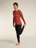 Merino 200 Oasis Long Sleeve Crew Thermal Top Snow Wave Jasper - 3