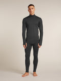 200 MerinoFine™ Ace Long Sleeve Half Zip Thermal Top Jet hthr - 3