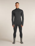 200 MerinoFine™ Ace Long Sleeve Half Zip Thermal Top Jet hthr - 7
