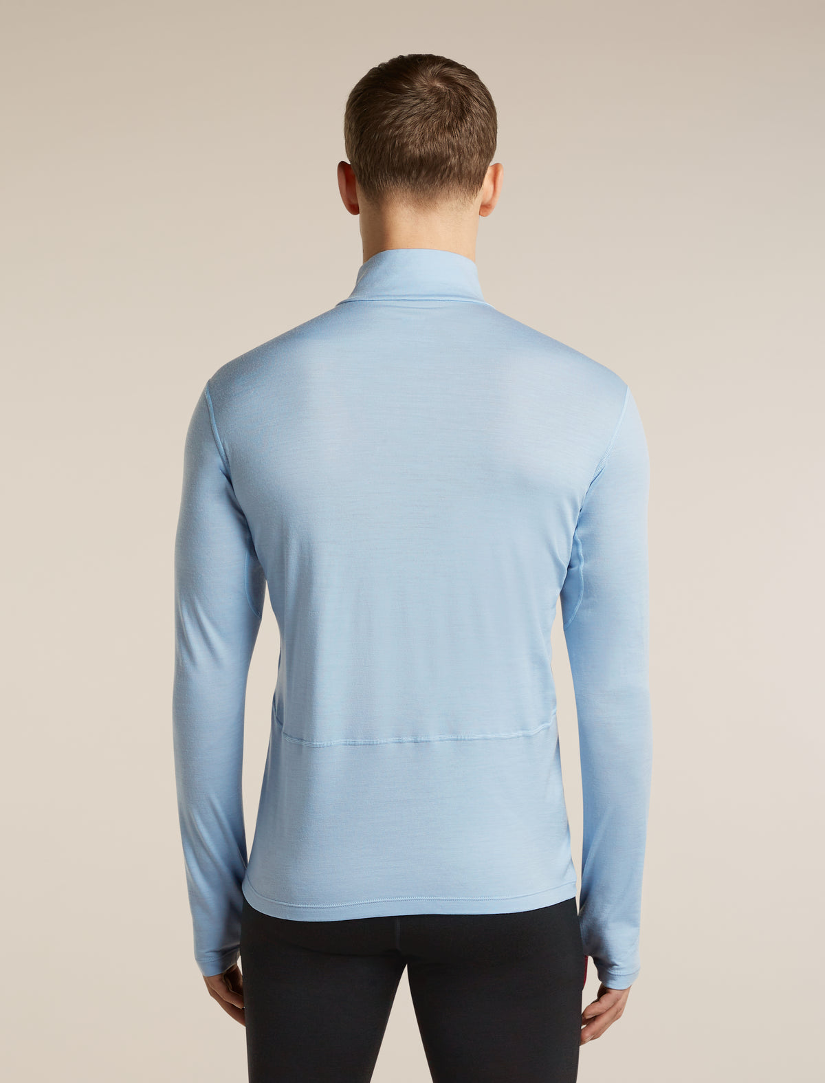 Men's 200 MerinoFine™  Ace Long Sleeve Thermal Half Zip Zinc Blue - 2