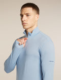 Men's 200 MerinoFine™  Ace Long Sleeve Thermal Half Zip Zinc Blue - 6