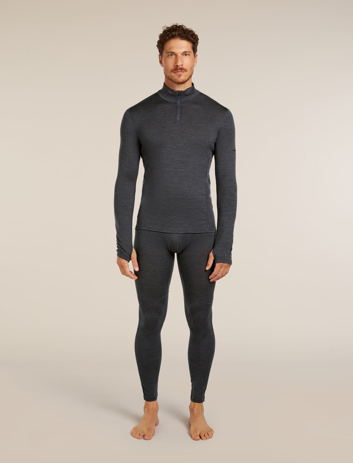 200 MerinoFine™ Ace Thermal Leggings Jet hthr - 3