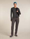 200 MerinoFine™ Ace Long Sleeve Mock Neck Thermal Top Jet hthr - 4