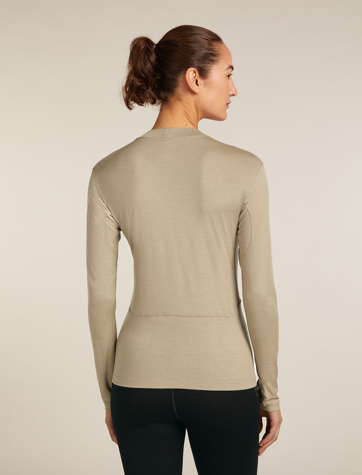 200 MerinoFine™ Ace Long Sleeve Mock Neck Thermal Top Flagstone - 2