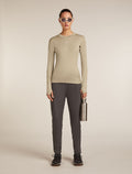 200 MerinoFine™ Ace Long Sleeve Mock Neck Thermal Top Flagstone - 4