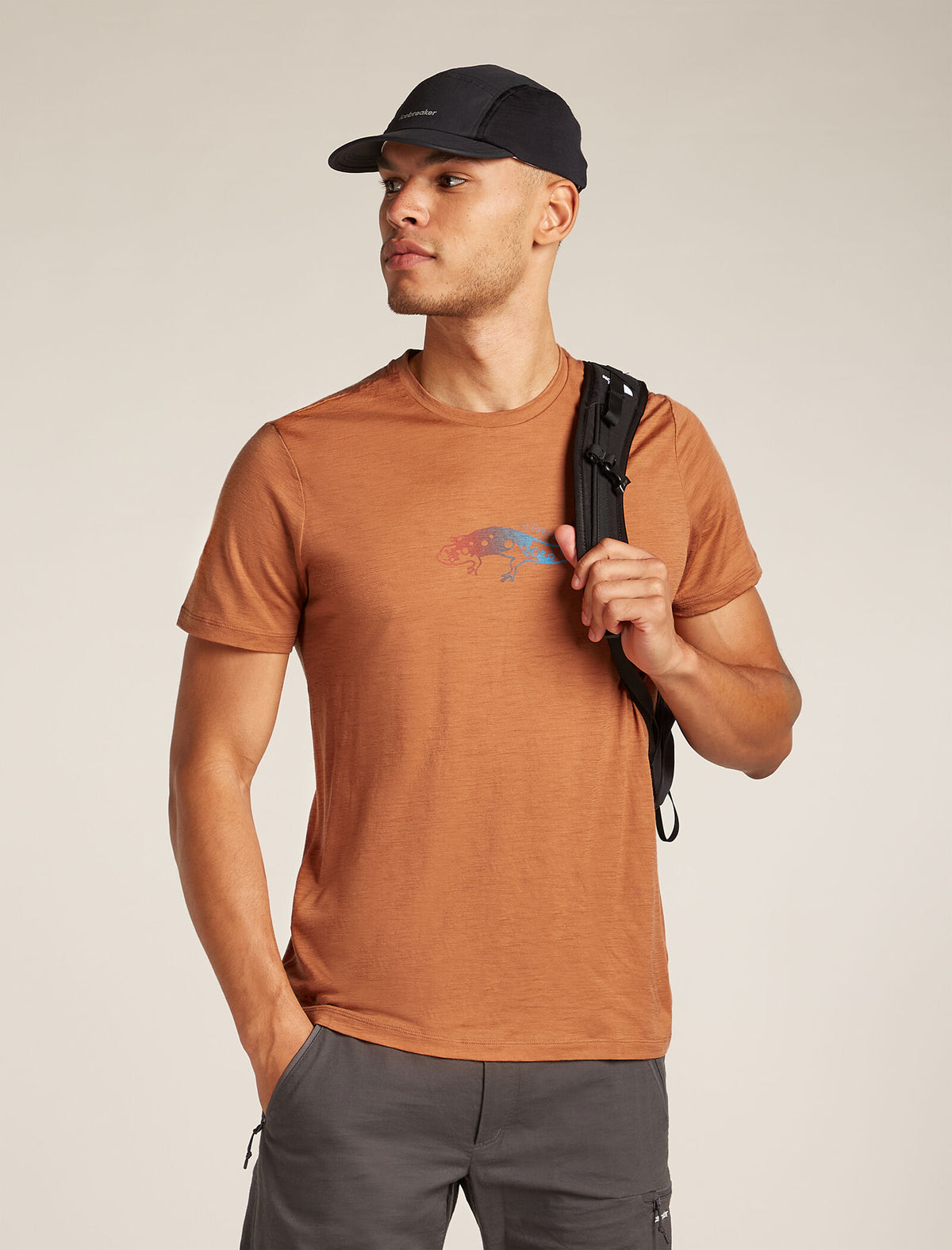 Men’s Merino 150 Tech Lite Short Sleeve T-Shirt Slimey Salamander Dusty clay - 4