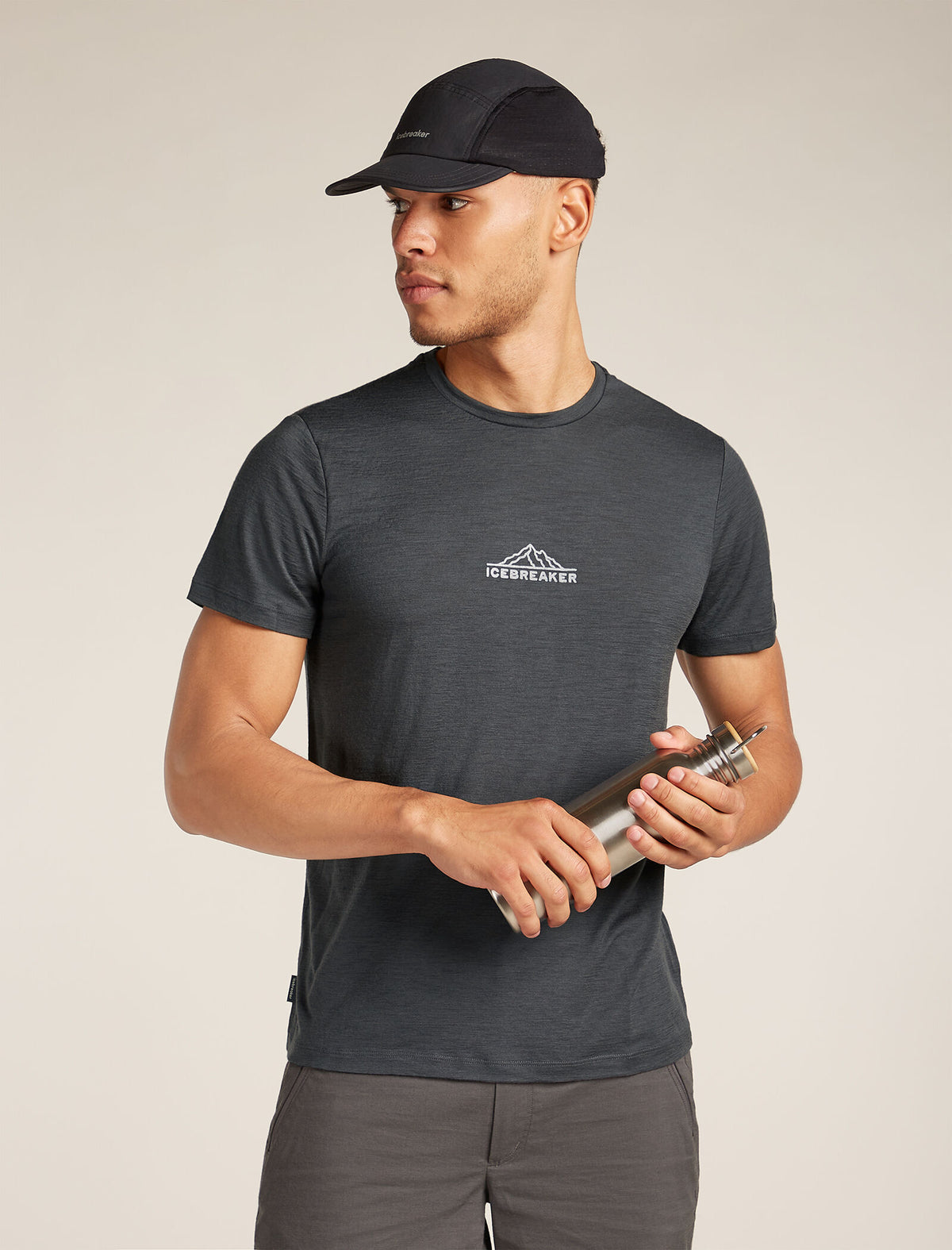 Men’s Merino 150 Tech Lite Short Sleeve T-Shirt Road To Cook Obsidian - 4