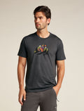 Men’s Merino 150 Tech Lite Short Sleeve T-Shirt Catch Me Outside Obsidian - 1