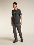 Men’s Merino 150 Tech Lite Short Sleeve T-Shirt Catch Me Outside Obsidian - 3