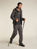 Men’s Merino 150 Tech Lite Short Sleeve T-Shirt Catch Me Outside Obsidian - 4