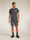 Men’s Merino 150 Tech Lite Short Sleeve T-Shirt Southern Shapes Obsidian - 3